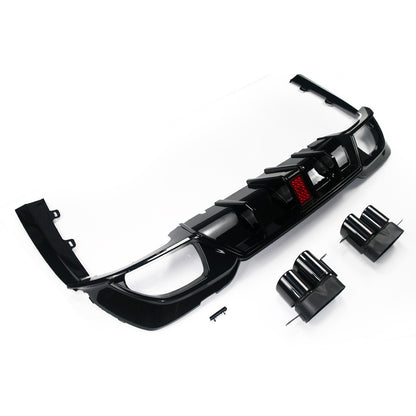 Heckdiffusor Hochglanz Schwarz mit LED passend für BMW 3er G20 G21 2019-2022
