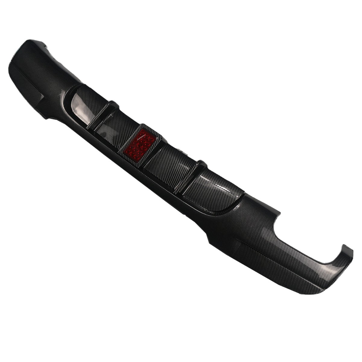 Heckstoßstange Diffusor Carbon-Optik + LED passend für BMW 3er E90 E91 2005-2011