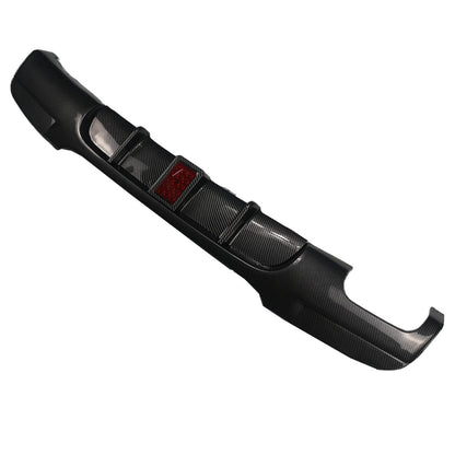 Heckstoßstange Diffusor Carbon-Optik + LED passend für BMW 3er E90 E91 2005-2011