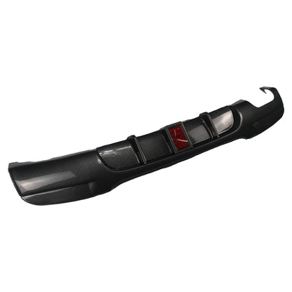 Heckstoßstange Diffusor Carbon-Optik + LED passend für BMW 3er E90 E91 2005-2011
