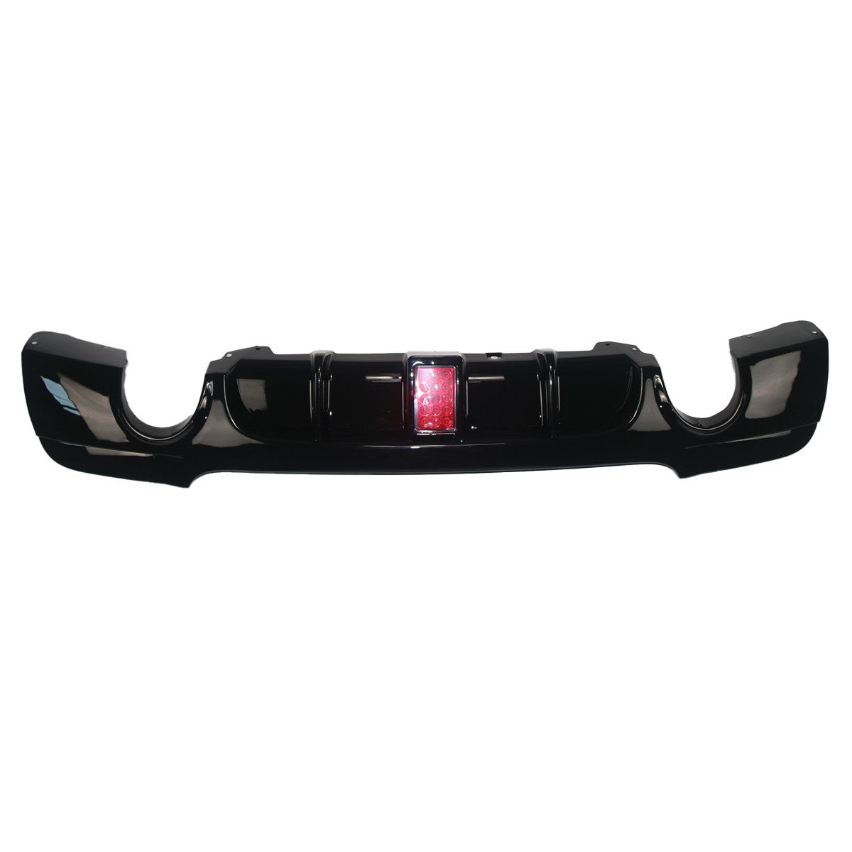 Heckstoßstange Diffusor Hochglanz Schwarz LED passend für BMW 3er E92 E93 2006-2013