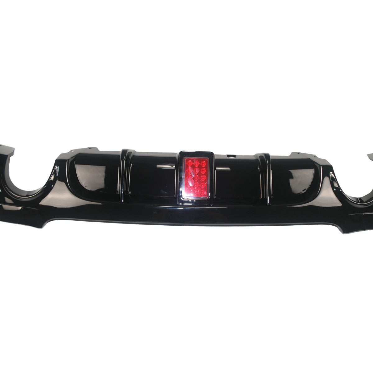 Heckstoßstange Diffusor Hochglanz Schwarz LED passend für BMW 3er E92 E93 2006-2013
