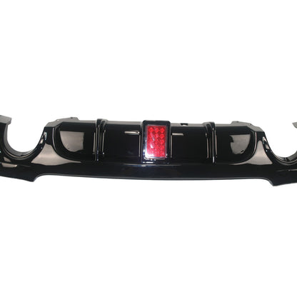 Heckstoßstange Diffusor Hochglanz Schwarz LED passend für BMW 3er E92 E93 2006-2013