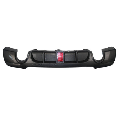 Heckstoßstange Diffusor Carbon-Optik + LED passend für BMW 3er E92 E93 335i 2006-2013
