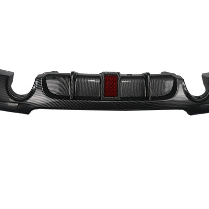 Heckstoßstange Diffusor Carbon-Optik + LED passend für BMW 3er E92 E93 335i 2006-2013
