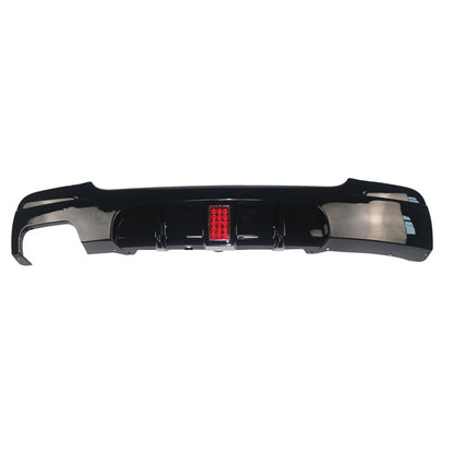 Heckstoßstange Diffusor Hochglanz Schwarz + LED passend für BMW 3er E92/E93 2006-2013