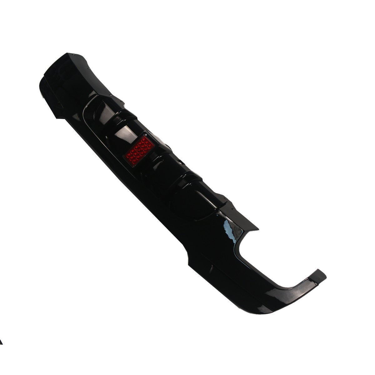 Heckstoßstange Diffusor Hochglanz Schwarz + LED passend für BMW 3er E92/E93 2006-2013