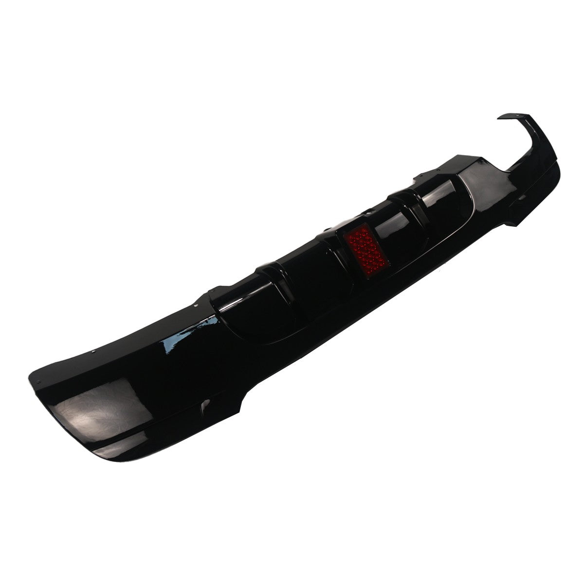 Heckstoßstange Diffusor Hochglanz Schwarz + LED passend für BMW 3er E92/E93 2006-2013