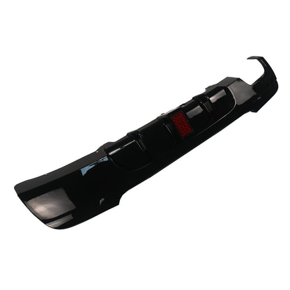 Heckstoßstange Diffusor Hochglanz Schwarz + LED passend für BMW 3er E92/E93 2006-2013