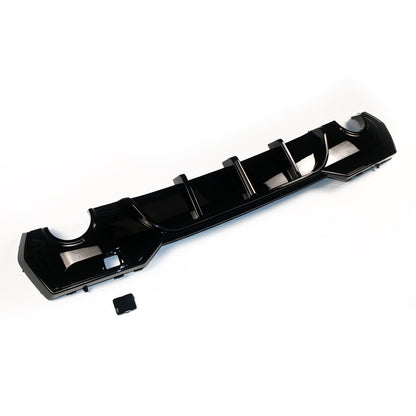 Heckstoßstange Diffusor Hochglanz Schwarz LED passend für BMW 4er G22 G23 2021-2024