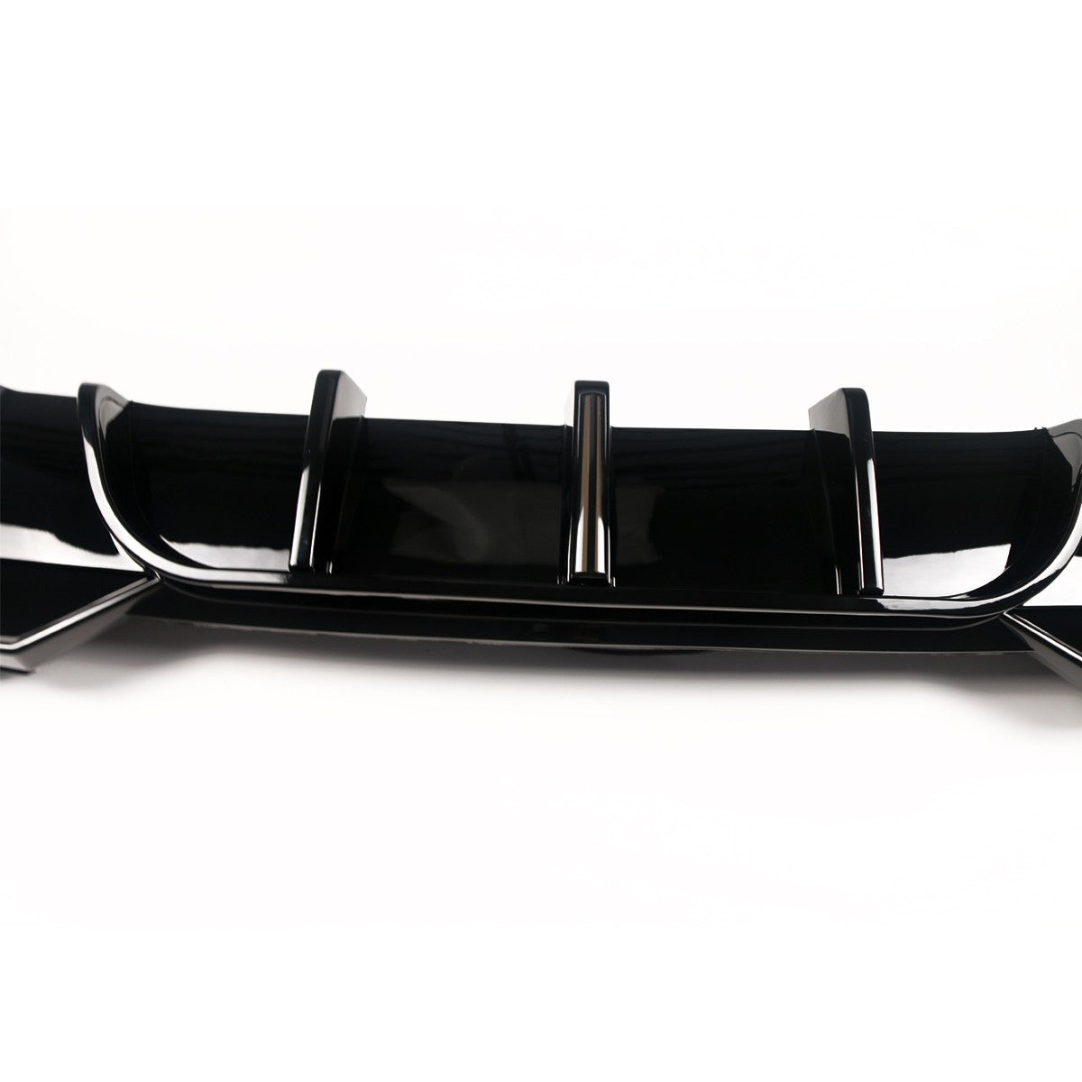 Heckstoßstange Diffusor Hochglanz Schwarz LED passend für BMW 4er G22 G23 2021-2024