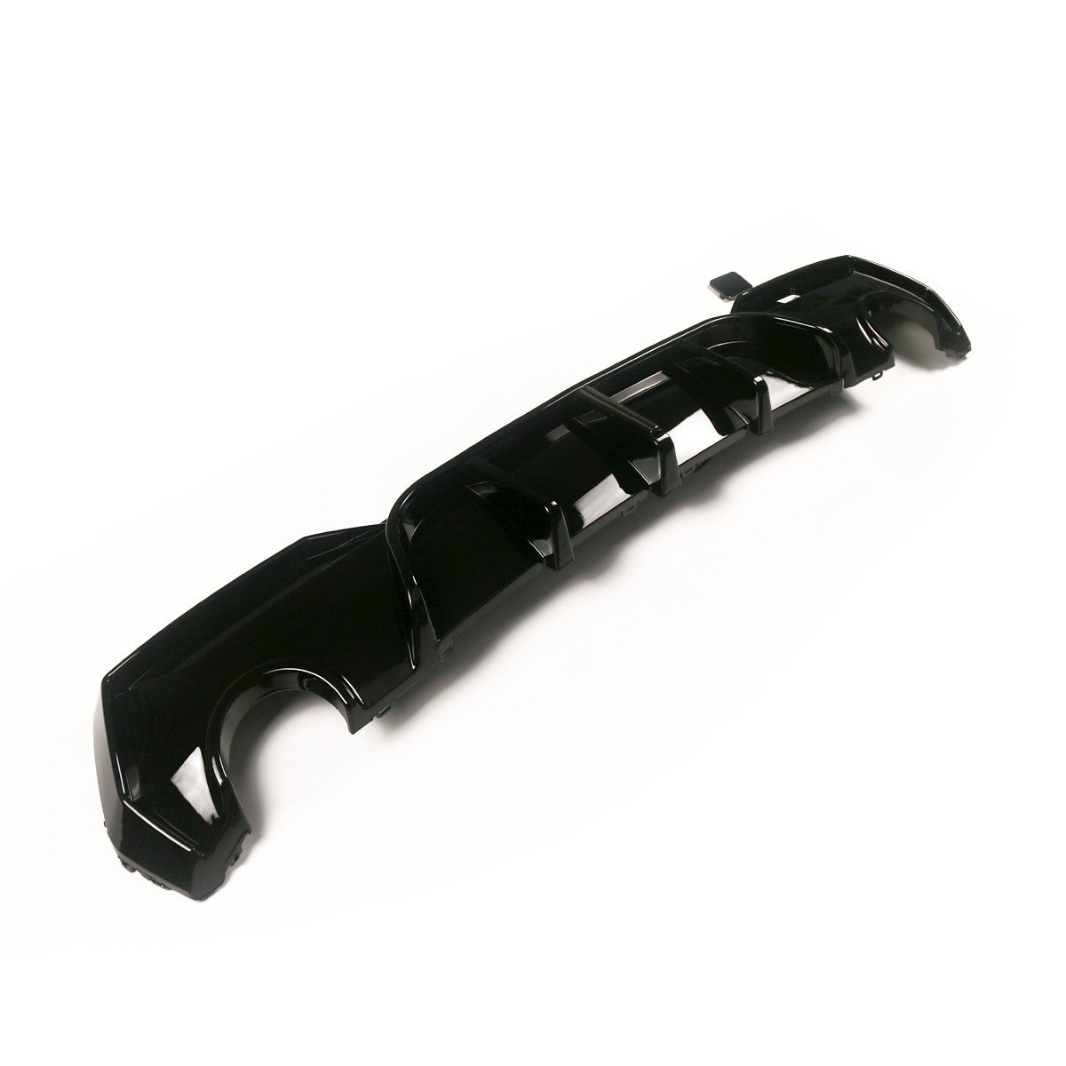 Heckstoßstange Diffusor Hochglanz Schwarz LED passend für BMW 4er G22 G23 2021-2024