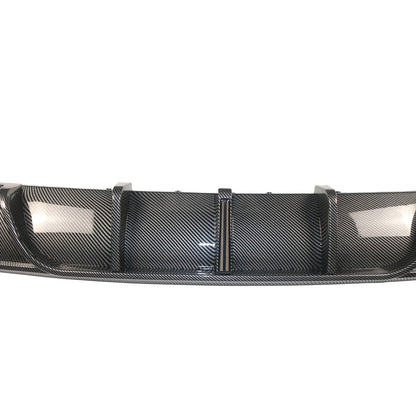 Heckstoßstange Diffusor Carbon-Optik mit LED passend für BMW 4er G26 2021-2024