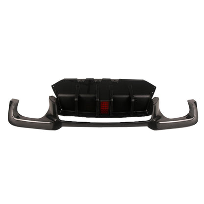 Heckstoßstange Diffusor Carbon-Optik + LED passend für BMW 5er F10 Limousine 2010-2017