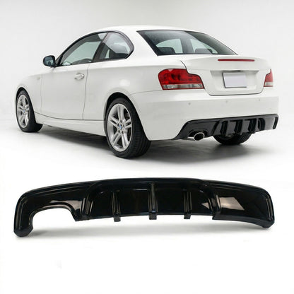 Heckdiffusor Hochglanz Schwarz LED passend für BMW 1er E82 E88 2007-2013