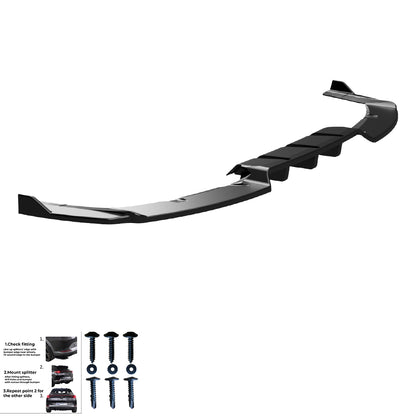 Heckstoßstange Mitteldiffusor Splitter Hochglanz Schwarz passend für BMW iX M-Pack i20 2021+