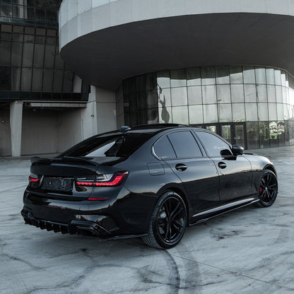 Heckdiffusor passend für BMW 3er M-Paket G20/G21 2018-2022 Hochglanz Schwarz