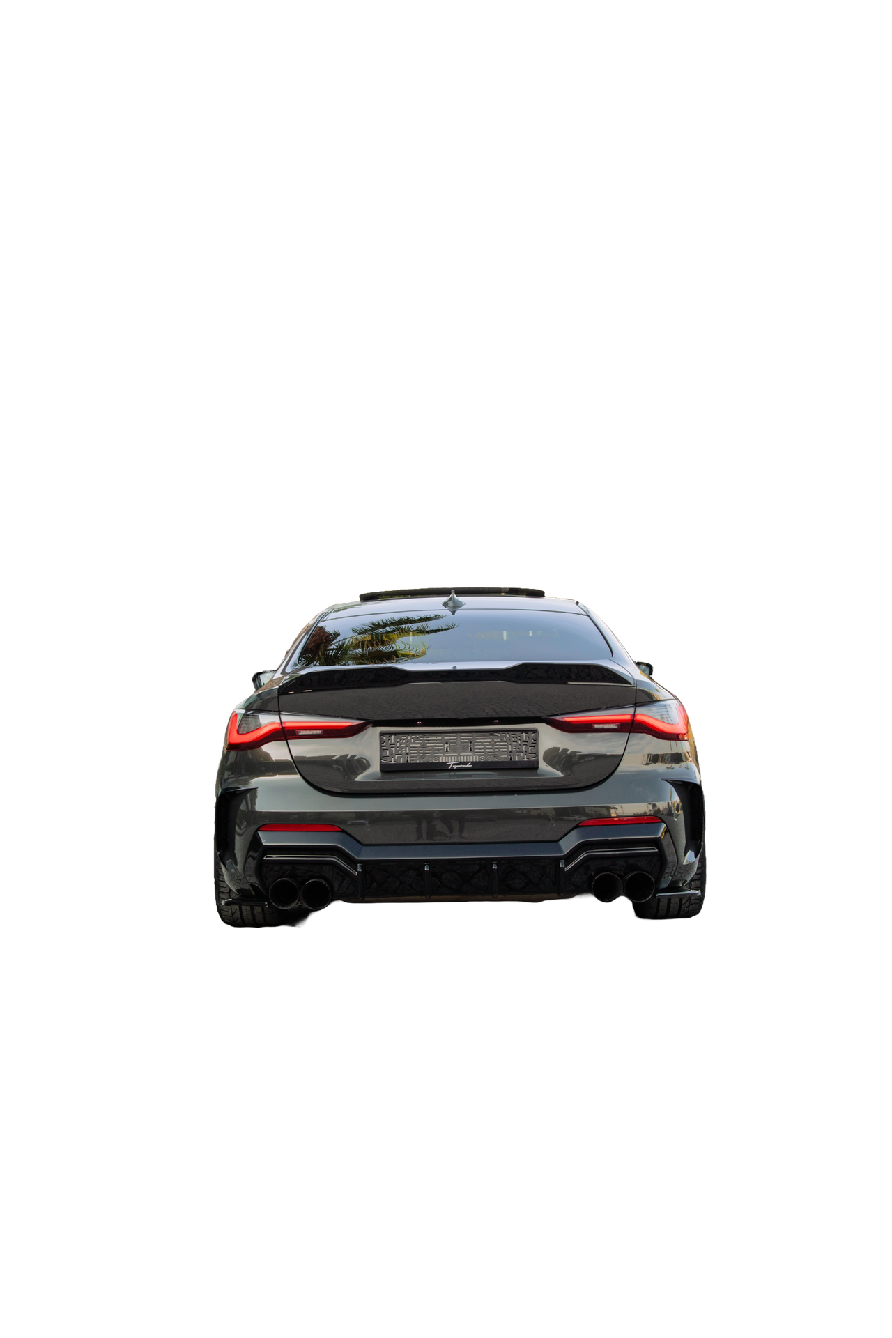 Heckdiffusor passend für BMW 4er G22 M-Paket / M440i 2020+ Hochglanz Schwarz