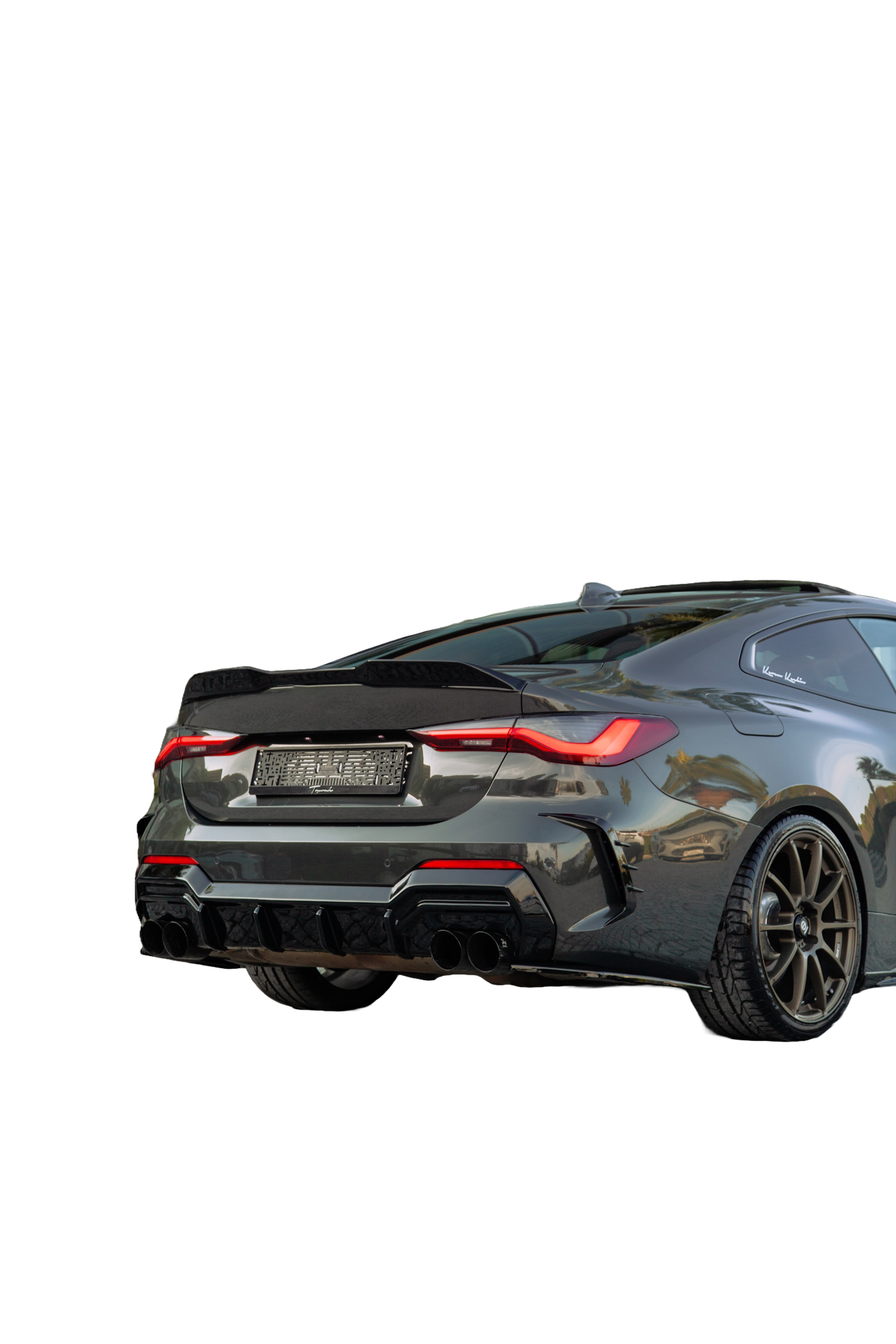 Heckdiffusor passend für BMW 4er G22 M-Paket / M440i 2020+ Hochglanz Schwarz