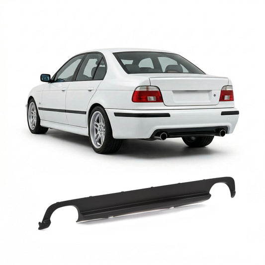 Heckstoßstange Diffusor Hochglanz Schwarz passend für BMW 5er E39 1995-2003