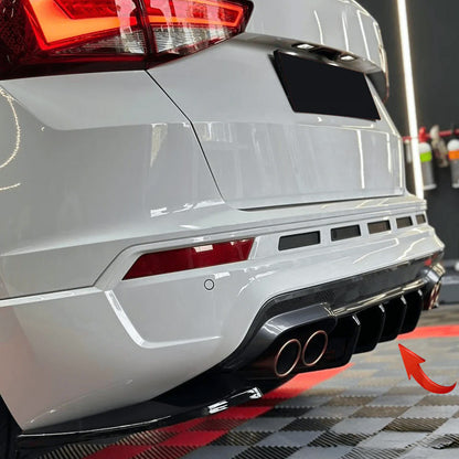 Heckstoßstange Diffusor Hochglanz Schwarz passend für Cupra Ateca 2018+