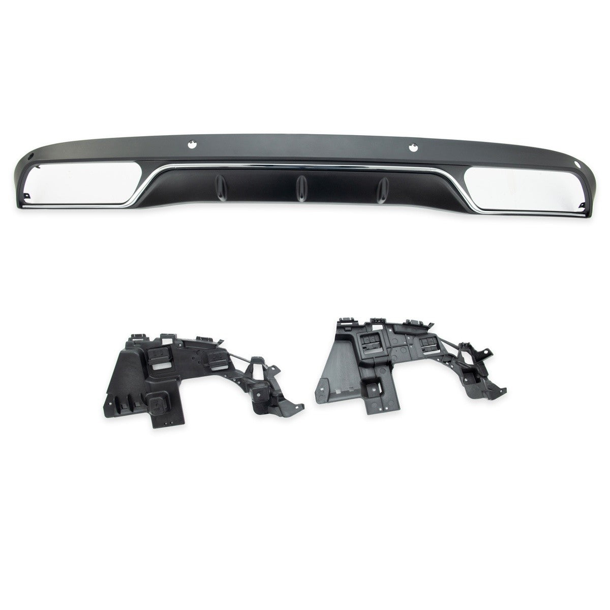 Heckspoiler Diffusor Silber passend für Mercedes C-Klasse W205 2013-2021