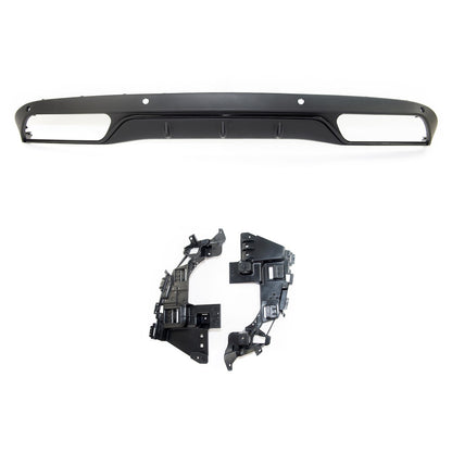 Heckstoßstange Diffusor Schwarz passend für Mercedes C-Klasse C205 Coupé Cabrio 2013-2018