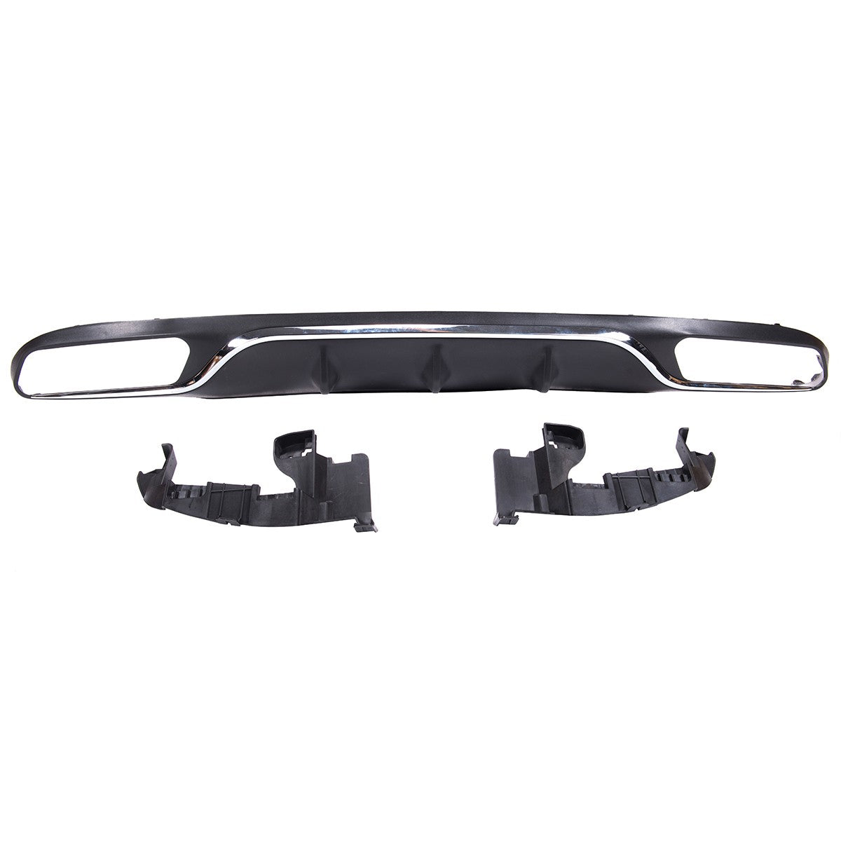 Sport Heckstoßstange Diffusor Silber passend für Mercedes E-Klasse W213 S213 2016-2020