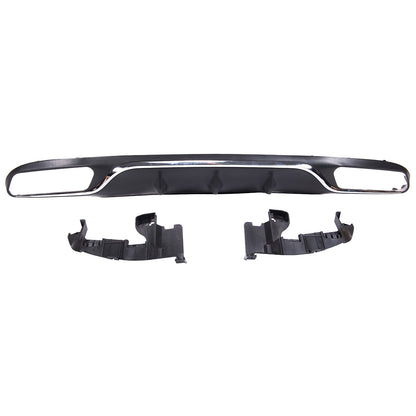 Sport Heckstoßstange Diffusor Silber passend für Mercedes E-Klasse W213 S213 2016-2020