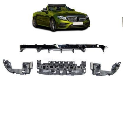 Heckstoßstange Diffusor mit Schwarzen Endrohren passend für Mercedes E-Klasse C238/A238 16-20