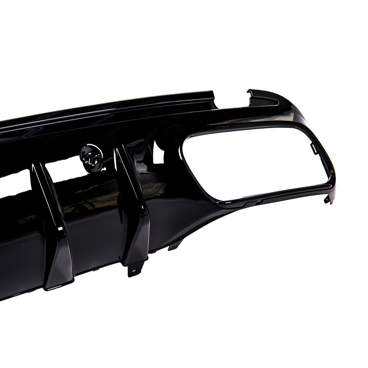 Heckstoßstange Diffusor mit schwarzen Endrohren passend für Mercedes C-Klasse W205 2015-2021