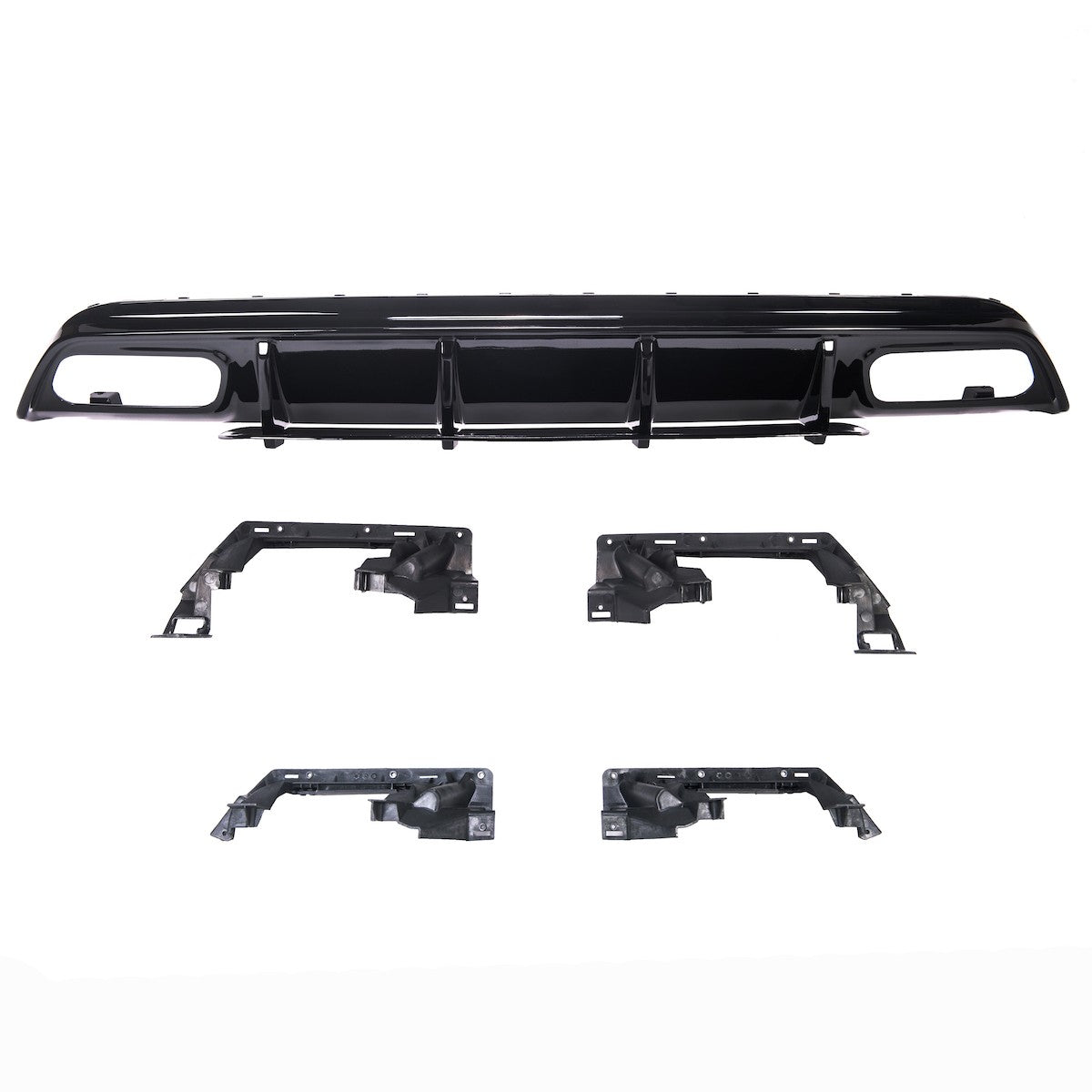 Heckstoßstange Diffusor Hochglanz Schwarz passend für Mercedes A-Klasse W176 2012-2018