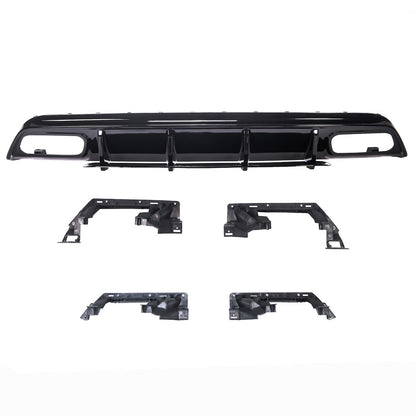 Heckstoßstange Diffusor Hochglanz Schwarz passend für Mercedes A-Klasse W176 2012-2018