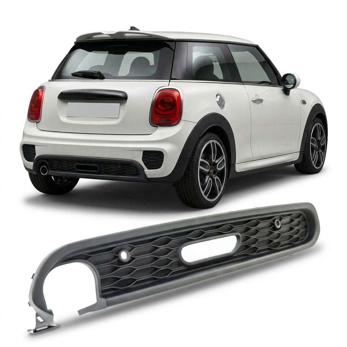 Heckstoßstange Diffusor passend für MINI Schrägheck F55 F56 Cabrio F57 2013-