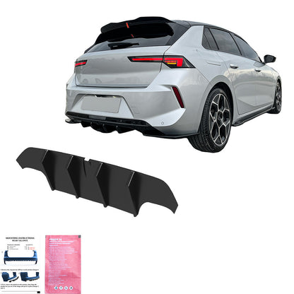 Heckdiffusor passend für OPEL Astra L 2020+ Hochglanz Schwarz