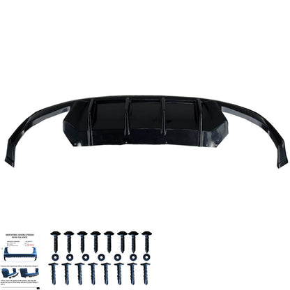 Heckdiffusor passend für Skoda Octavia RS Mk4 2020+ Hochglanz Schwarz