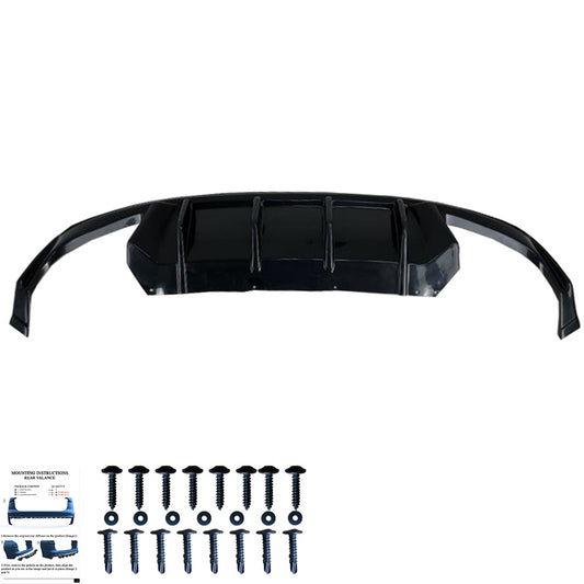 Heckdiffusor passend für Skoda Octavia RS Mk4 2020+ Hochglanz Schwarz
