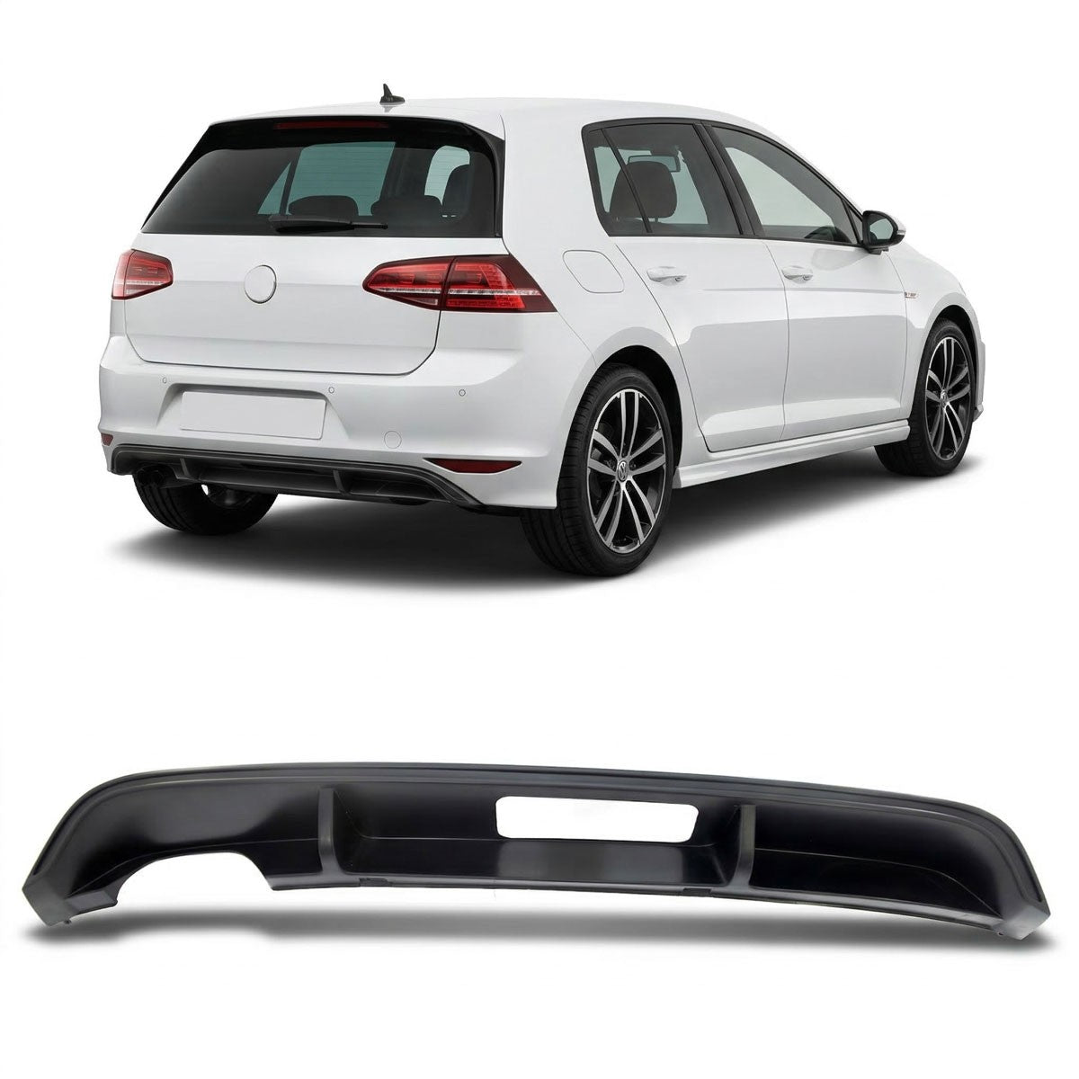 Heckspoiler Diffusor passend für VW Golf 7 Pre-Facelift 2012-2017