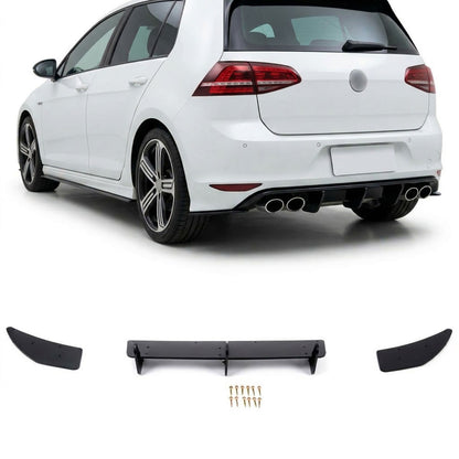 Heckstoßstange Diffusor passend für VW Golf 7 Pre-Facelift 2012-2017 R