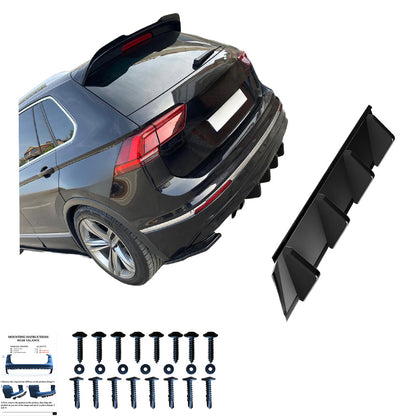 Heckdiffusor passend für VW Tiguan Mk2 Standard / R-Line 2015-2020 Hochglanz Schwarz