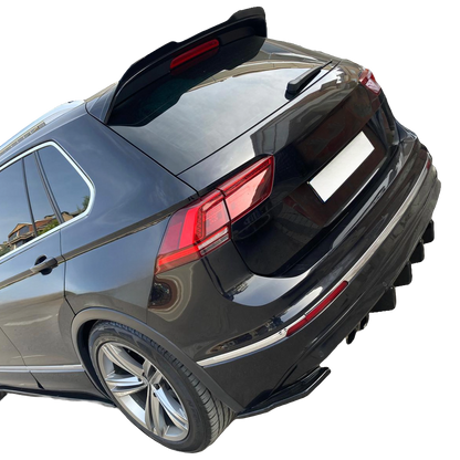 Heckdiffusor passend für VW Tiguan Mk2 Standard / R-Line 2015-2020 Hochglanz Schwarz
