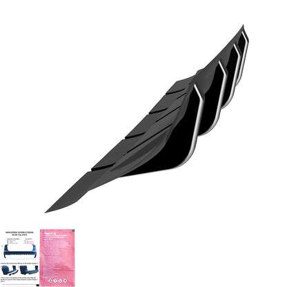 Heckdiffusor passend für VW Volkswagen Tiguan Standard/R-Line Mk3 2024+ Hochglanz Schwarz