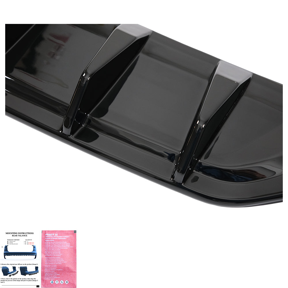 Heckschürze passend für VW Volkswagen Tayron Standard/R-Line Mk1 2025+ Hochglanz Schwarz