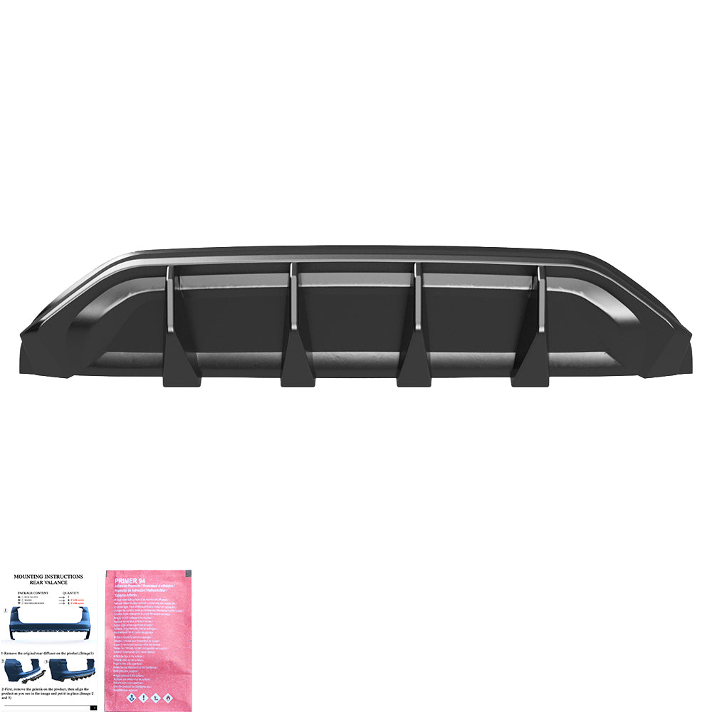 Heckschürze passend für VW Volkswagen Tayron Standard/R-Line Mk1 2025+ Hochglanz Schwarz