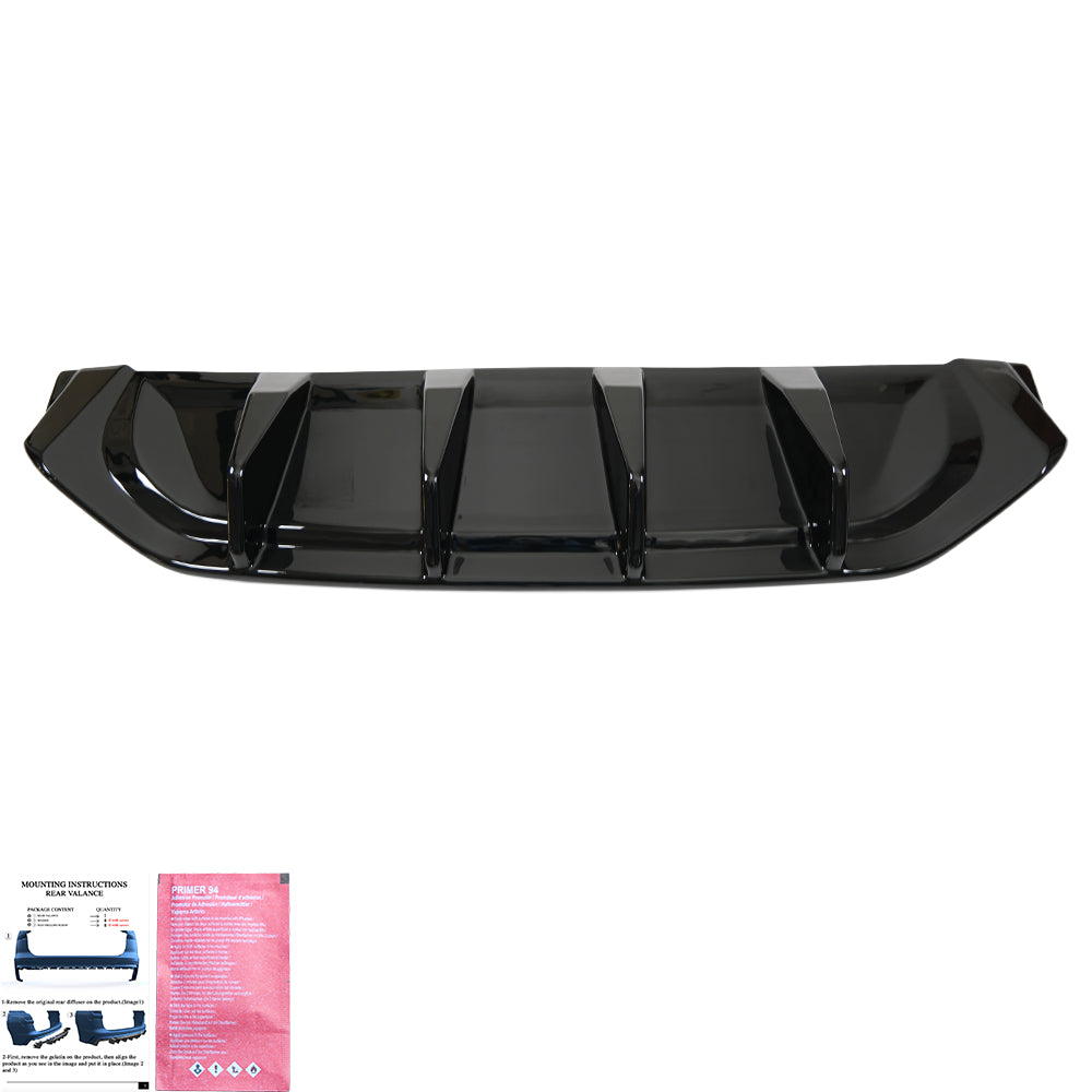 Heckschürze passend für VW Volkswagen Tayron Standard/R-Line Mk1 2025+ Hochglanz Schwarz