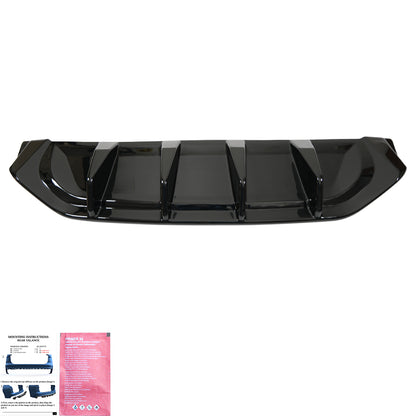 Heckschürze passend für VW Volkswagen Tayron Standard/R-Line Mk1 2025+ Hochglanz Schwarz
