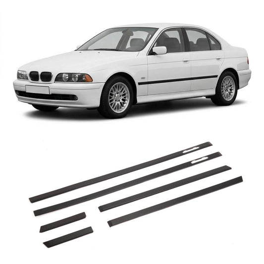 Matt Schwarz Türverkleidung Zierleisten Set 6-teilig passend für BMW 5er E39 1995-2003