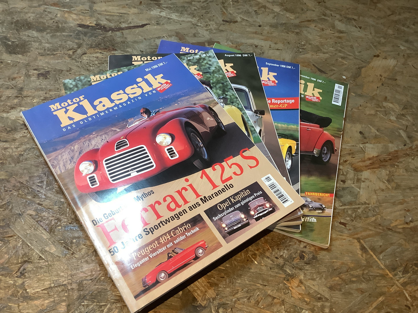 Motor Klassik das Oldtimer Magazin aus dem Jahr 1996 (5 Stk) Super erhalten