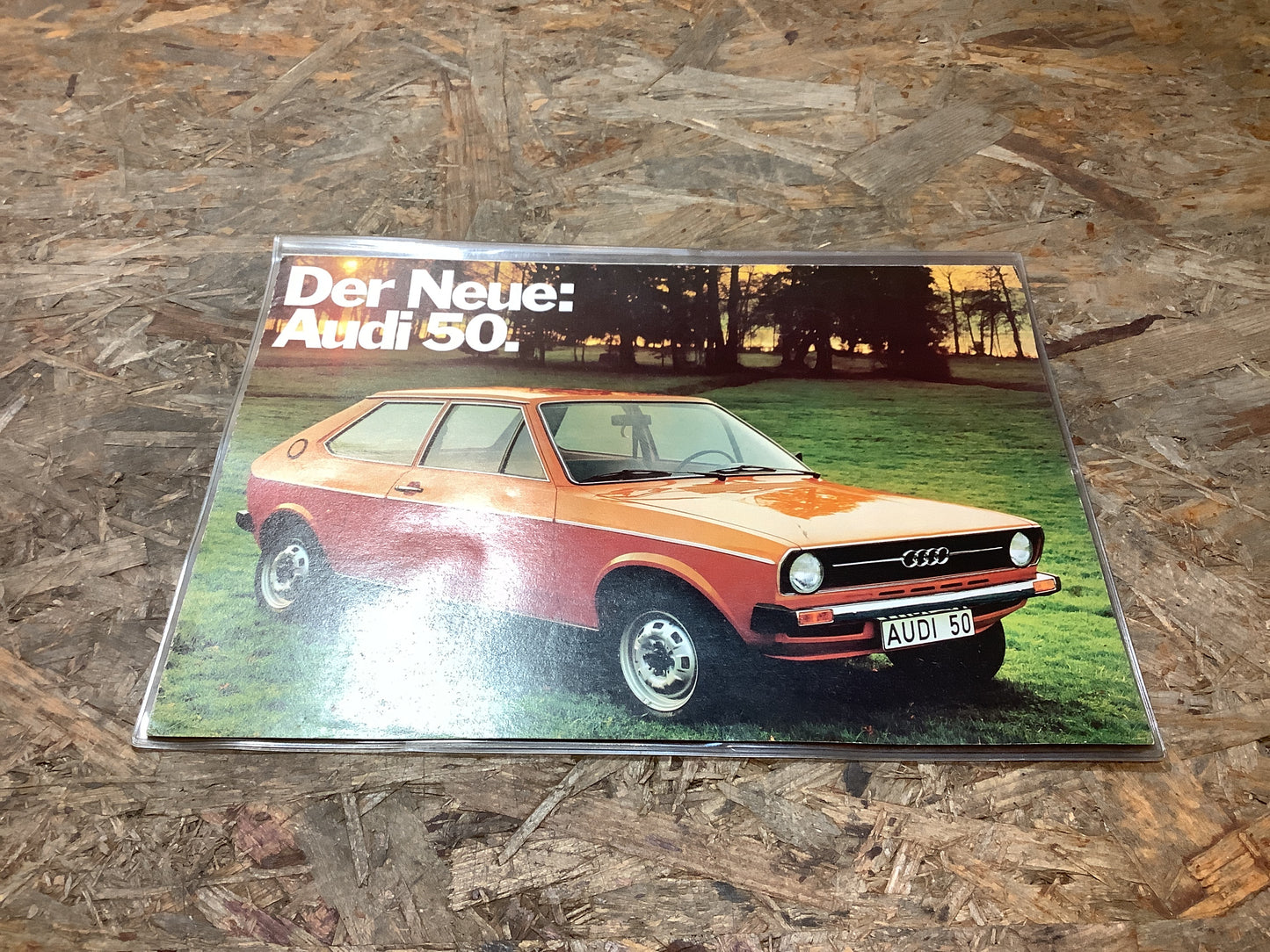 Der Neue Audi 50 Zeitschrift + Poster August/September 1974