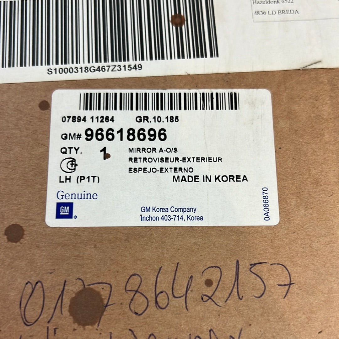 Original GM Chevrolet Kalos Außenspiegel 96618696 NEU